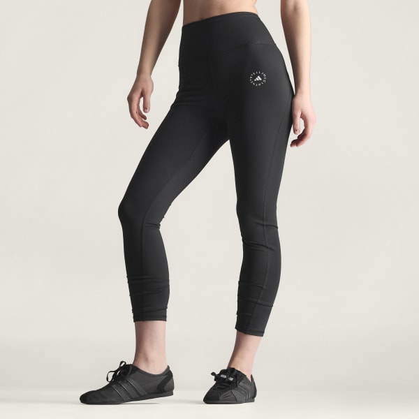 Zwart adidas By Stella McCartney 7/8 Yogalegging