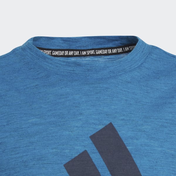 Azul Playera Badge of Sport Summer