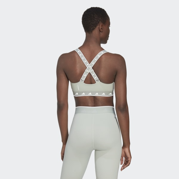 Zielony Powerimpact Training Medium-Support Techfit Bra CV729