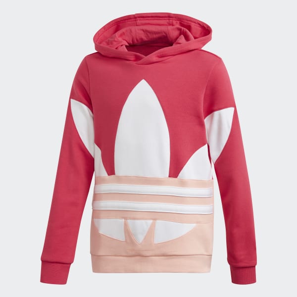 Blusa Moletom Capuz Large Trefoil (UNISSEX) - Rosa adidas | adidas Brasil