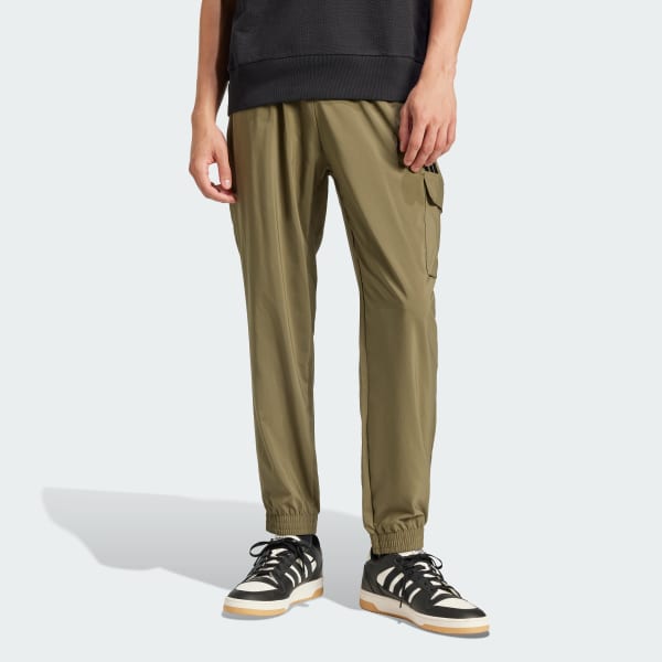 vert Pantalon cargo petit logo Essentials
