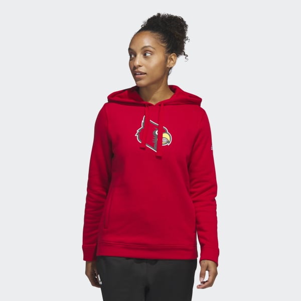 adidas Fleece Hoodie - Red | Women's
