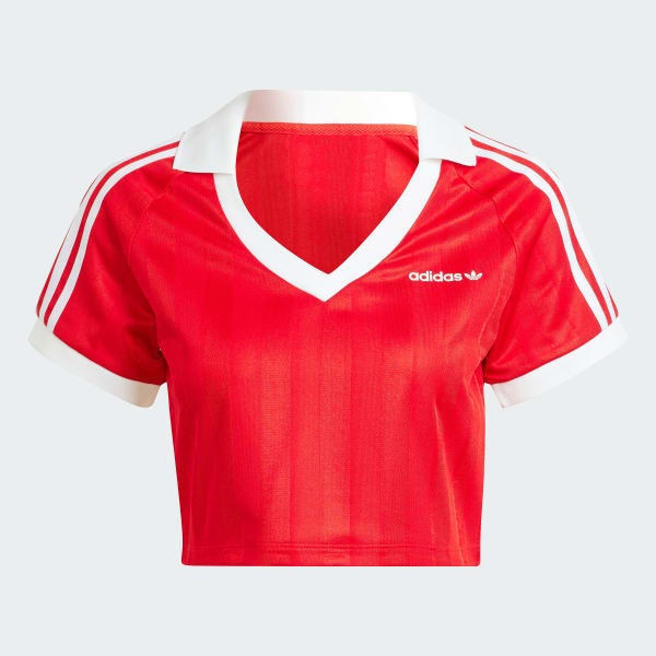 Czerwony Koszulka Football Crop