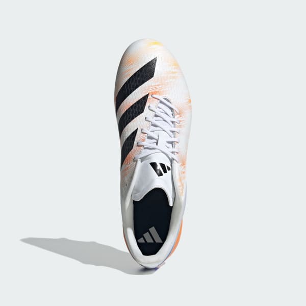 Blanc Chaussure de rugby Adizero RS15 Pro Terrain gras