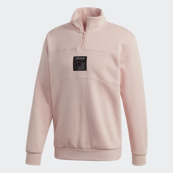 pink quarter zip jacket