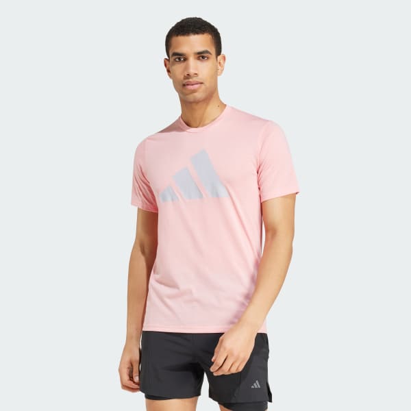 Rosa Playera Deportiva Train Essentials Feelready Logo