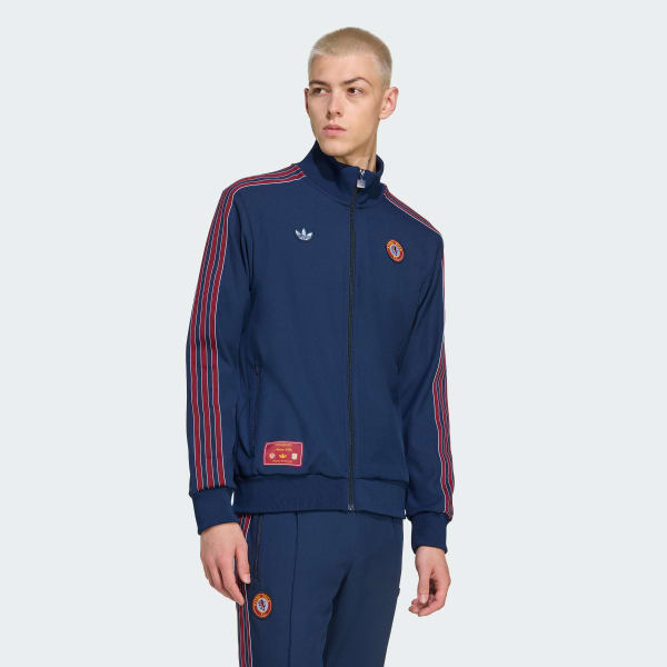 adidas Aston Villa FC Terrace Icons Track Top - Blue | Free
