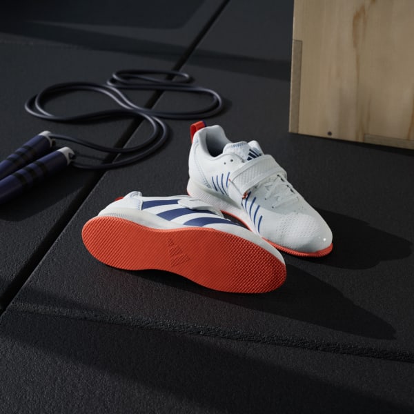 Branco Sapatilhas de Halterofilismo Adipower 3