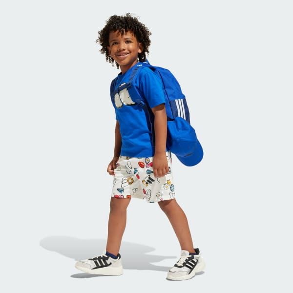 สีน้ำเงิน ชุดเสื้อยืดและกางเกง Seasonal Essentials Fun สำหรับเด็ก