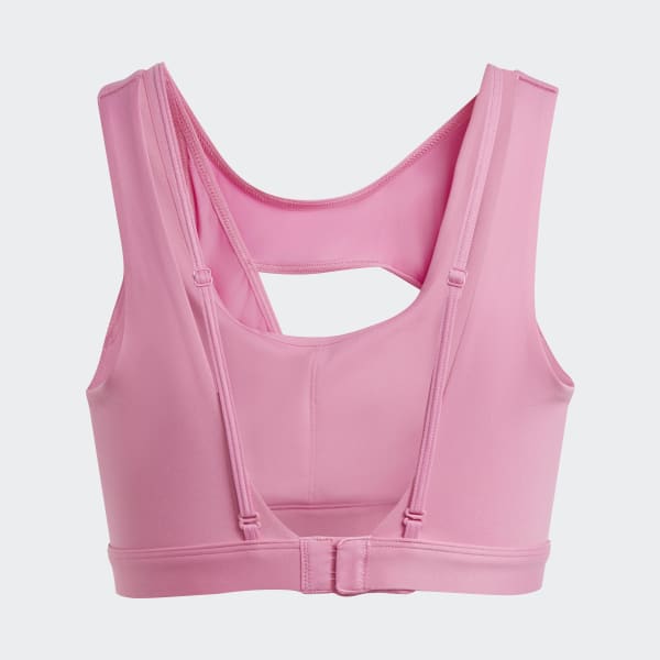 Rosa Top Deportivo Powerimpact Luxe Soporte Medio