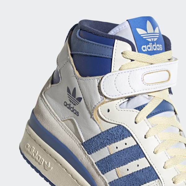 blue and white addidas