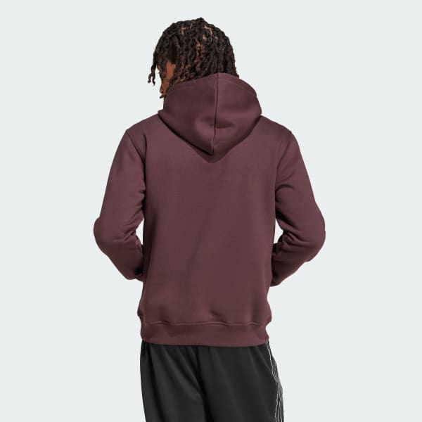 Adidas trefoil hoodie maroon hot sale
