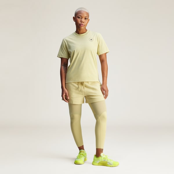 Żolty adidas by Stella McCartney TrueCasuals Regular Sportswear Tee
