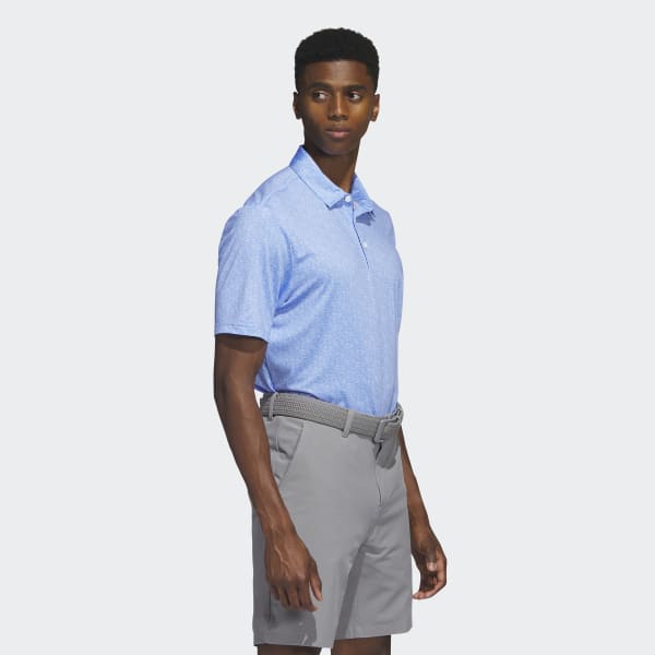 adidas Ultimate365 Allover Print Golf Polo Shirt - Blue | adidas India