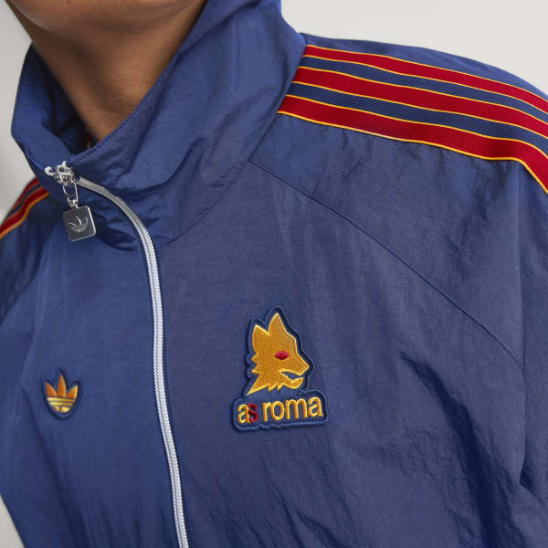 Niebieski Bluza AS Roma Terrace Icons Half-Zip