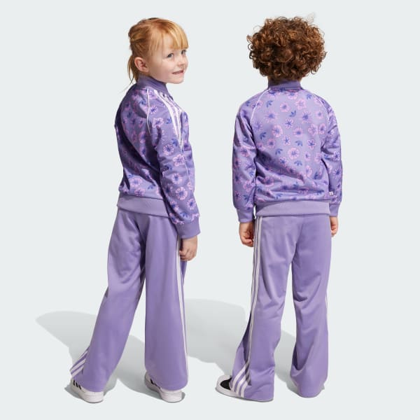 Purple Floral Track Suit