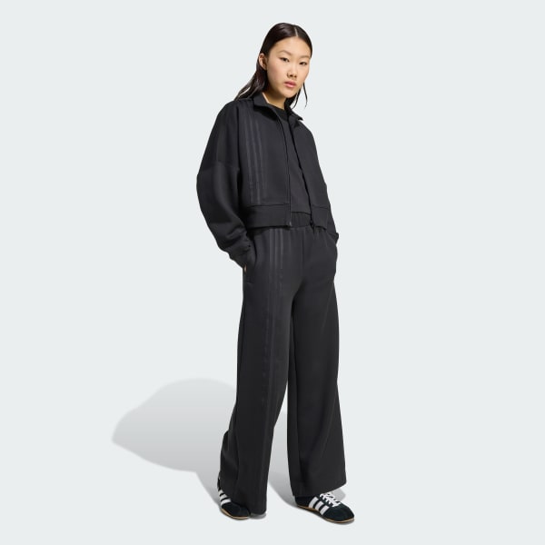 Noir Veste zippée 3 bandes décalées