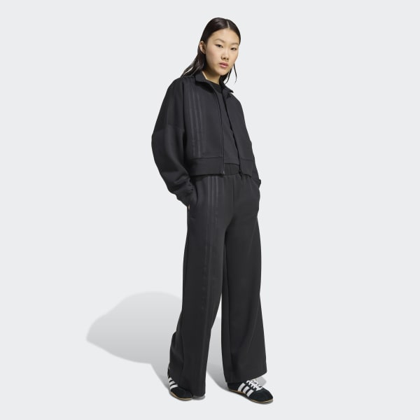 adidas Off Placed 3-Stripes Zip Up - Black | Free Shipping