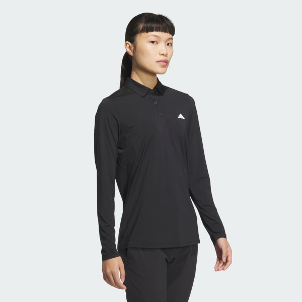 Black 에어로레디 롱 슬리브 폴로 셔츠