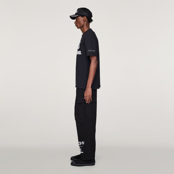Schwarz Y-3 NBHD LOGO T-Shirt