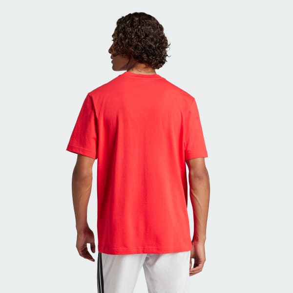 Red Essentials Small Logo Single Jersey Tee