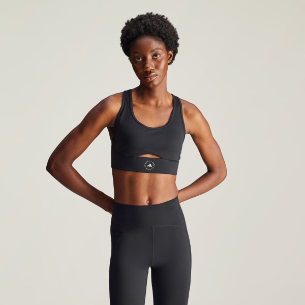 Zwart adidas by Stella McCartney TrueStrength Yoga Sportbeha