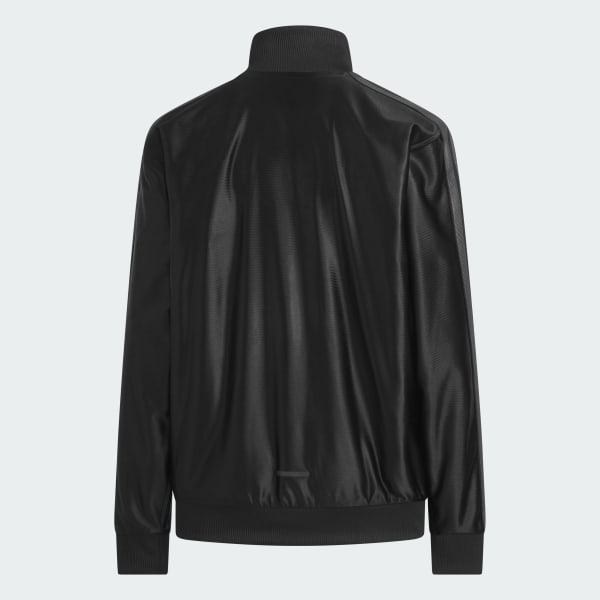 ブラック STADIUM GOLD ルーズフィット トリコット ウォームアップ ジャケット キッズ