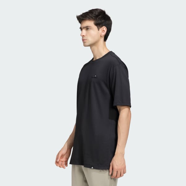 Black M L SLIDE TEE