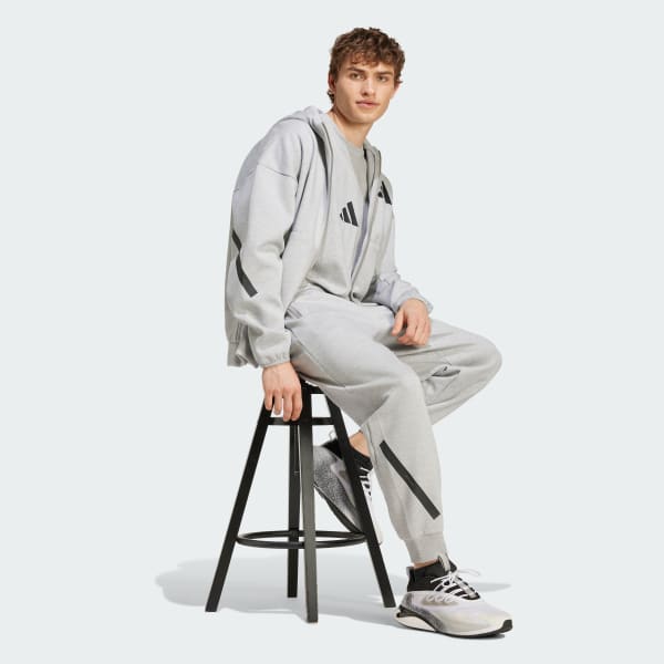 Grey Z.N.E. Full-Zip Hooded Track Jacket