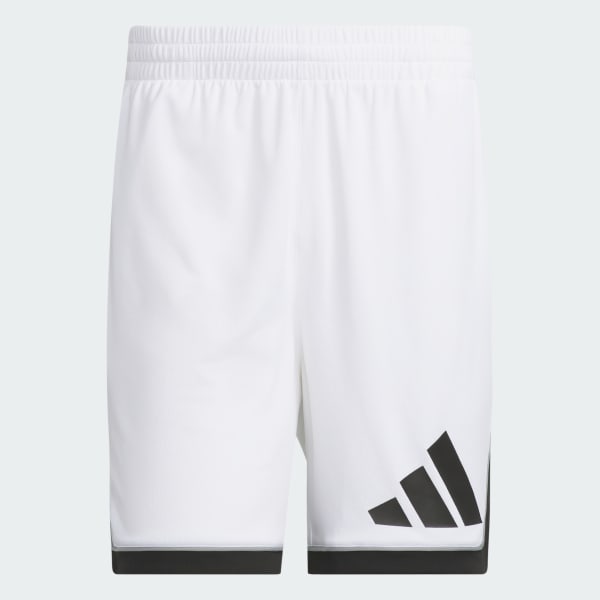 Blanc Short adidas Basketball Badge of Sport