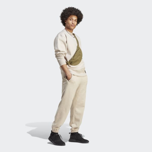 adidas Premium Essentials Sweat Joggers Beige adidas UK