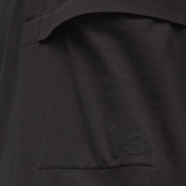 Black Y-3 Classic Henley DK318