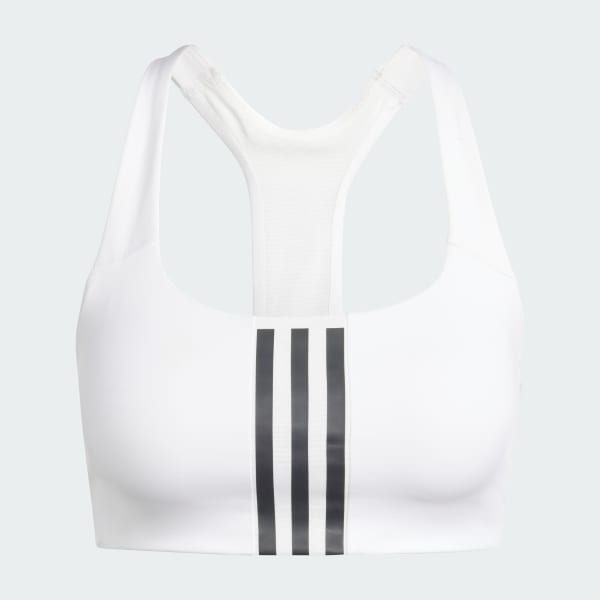 adidas Women's Standard Training Medium Support 3 Stripes Bra, Black/White,  XX-Small D : : Clothing, Shoes & Accessories