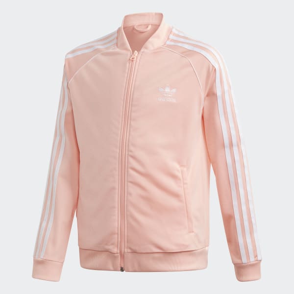 pink adidas track top