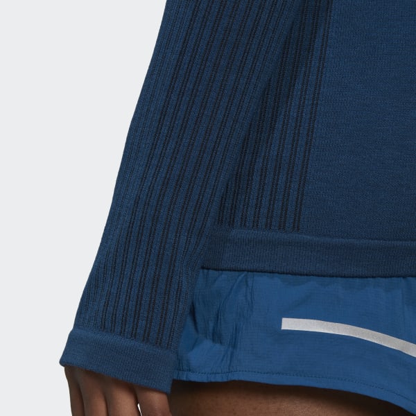 Blue X-City Running Knit Long Sleeve Sweatshirt TT565
