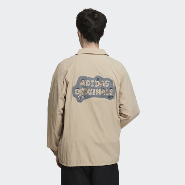 Brown adidas x CHARR Coach Jacket BXB17