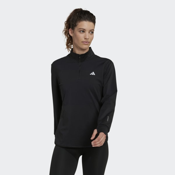 Svart Techfit AEROREADY Warm Quarter-Zip Training Top SU176