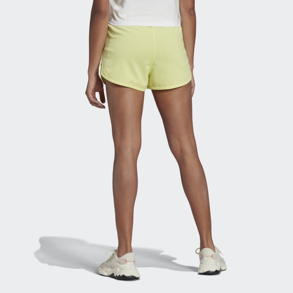 Yellow Zip-Up Shorts