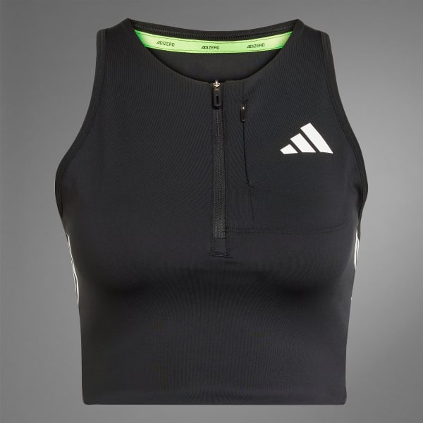 【adidas】Running アディゼロ ランニング クロップ トップ アディダス アディゼロ ランニング ジェルポケット クロップ