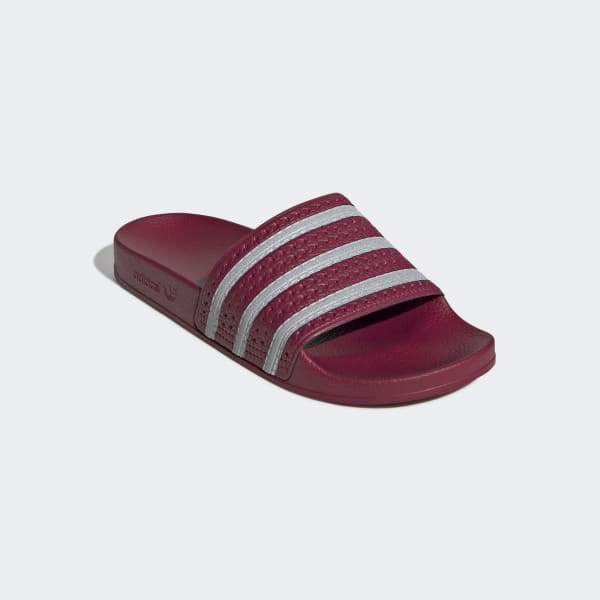 Burgundy Adilette Slides