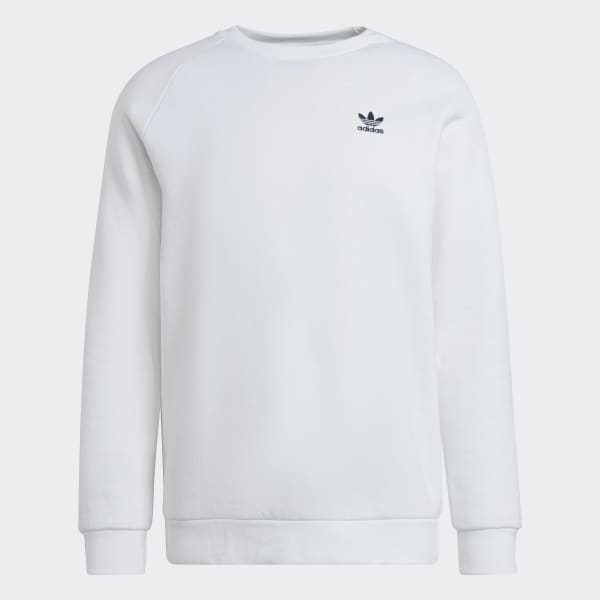 Blanc Sweat-shirt Adicolor Essentials Trefoil Crewneck JKZ50
