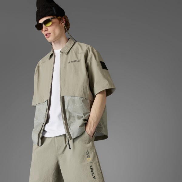 ベージュ ADIDAS DISNEY ナショナル ジオグラフィック WIND. RDY半袖シャツ