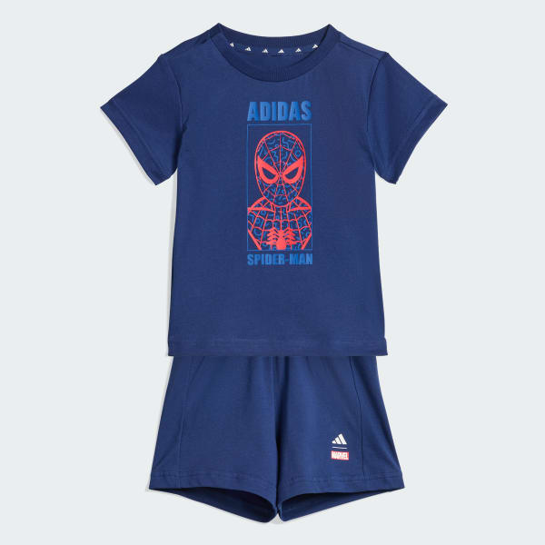 ADIDAS MARVEL SPIDER-MAN T-SHIRT SET - Blue | Free Shipping with