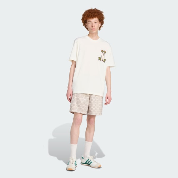 Blanco Playera Monogram Holgada