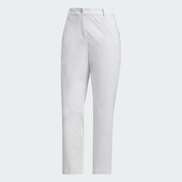 グレー シアサッカー パンツ