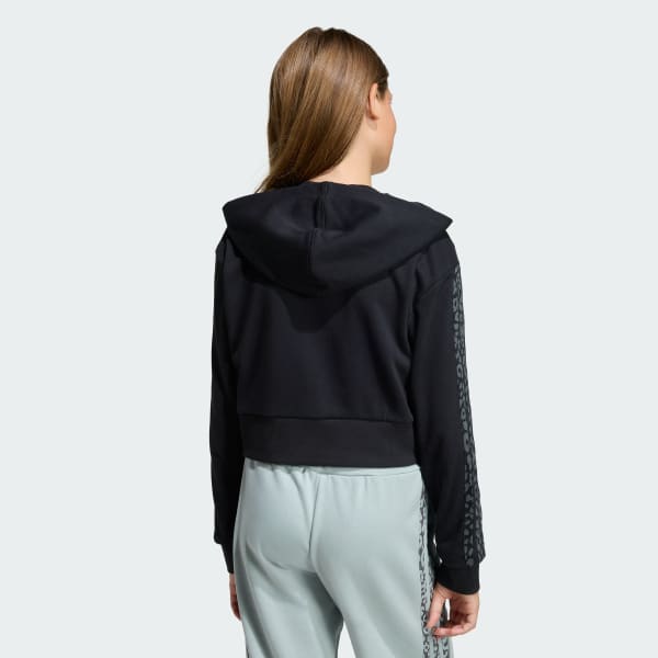 Siyah SEASONALS ANIMAL TAM BOY FERMUARLI KAPÜŞONLU ÜST