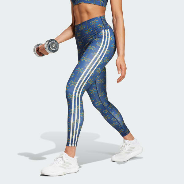 Blue adidas leggings uk best sale