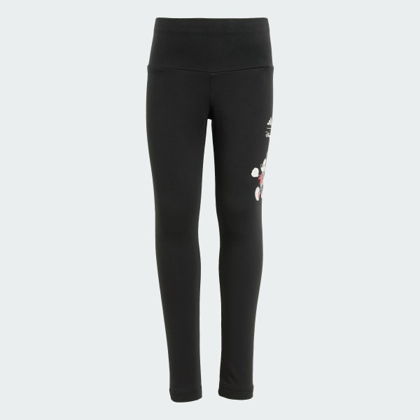 Black ADIDAS DISNEY MICKEY MOUSE LEGGINGS