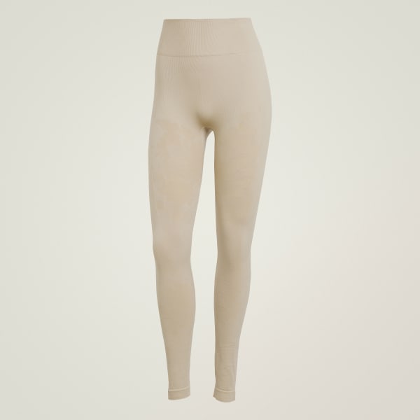 Beige adidas by Stella McCartney TrueStrength Seamless Yoga Tights