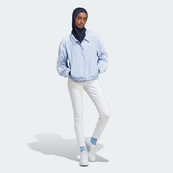 Azul Casaca Adicolor Classics 3-Stripes Coach